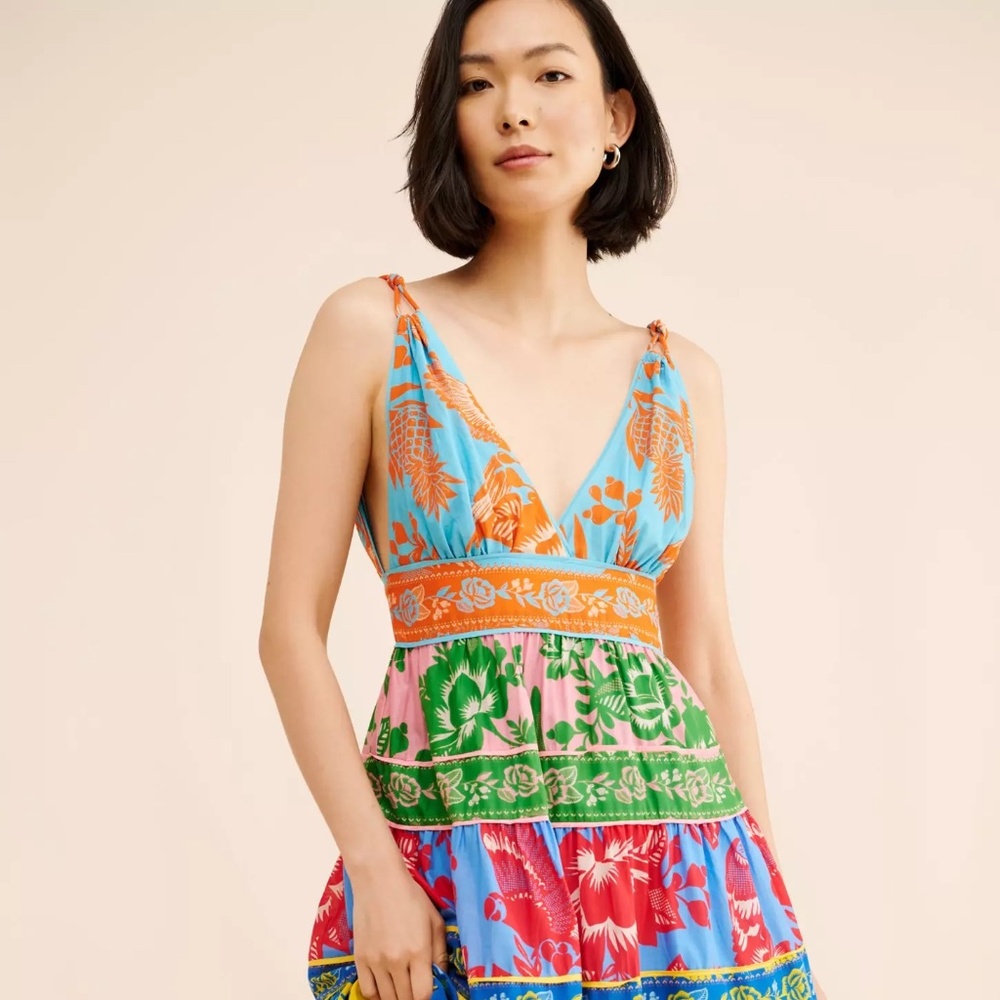 FARM Rio Lace Garden Mix Maxi Dress